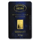 2.5 gram Gold Bar - Istanbul Gold Refinery (In Assay)
