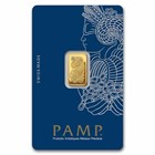 2.5 gram Gold Bar - PAMP Lady Fortuna Veriscan® (In Assay)