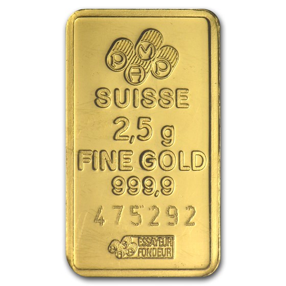 Buy 2.5 gram Gold Bar PAMP Suisse Lady Fortuna (In Assay) APMEX