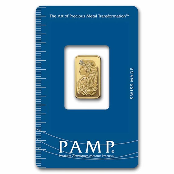 2.5 gram Gold Bar - PAMP Suisse Lady Fortuna (In Assay) 2.5 gram Gold Bar - PAMP Suisse Lady Fortuna (In Assay)