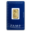 2.5 gram Gold Bar - PAMP Suisse Lady Fortuna (Vintage, In Assay)