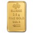 2.5 gram Gold Bar - PAMP Suisse Lady of Liberty (In Assay)