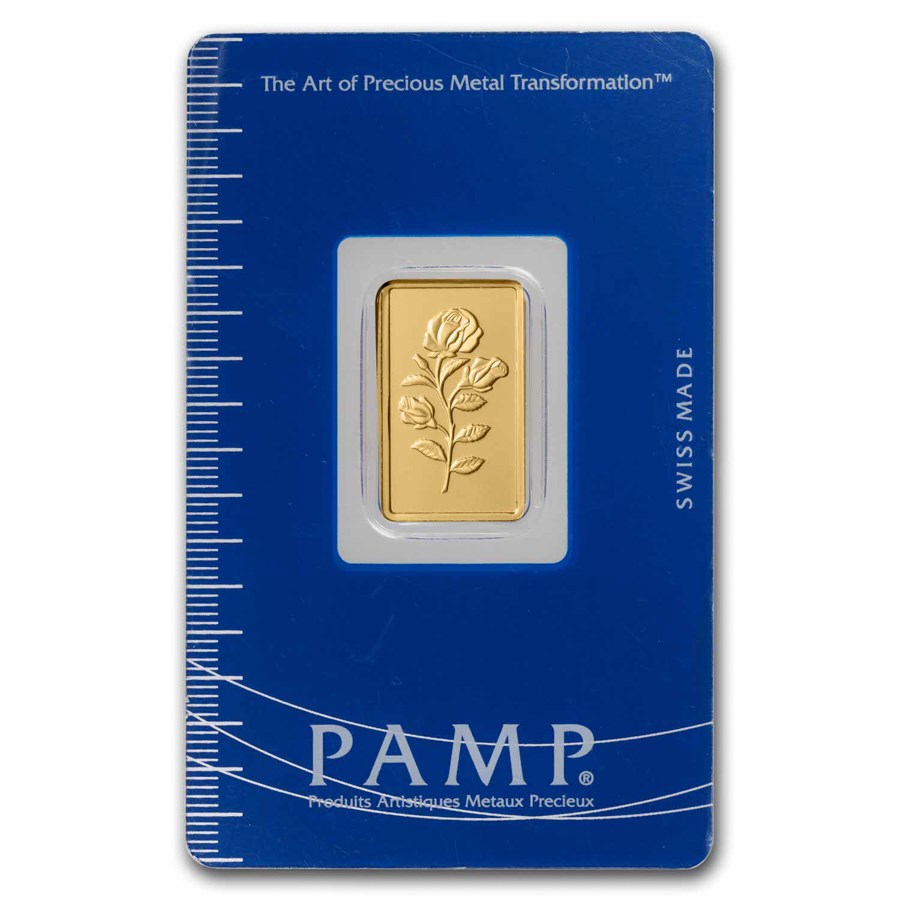 2.5 gram Gold Bar - PAMP Suisse Rosa (In Assay)