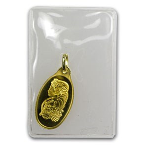 2.5 gram Gold Oval - PAMP Suisse (w/jump ring) 2.5 gram Gold Oval - PAMP Suisse (w/jump ring)