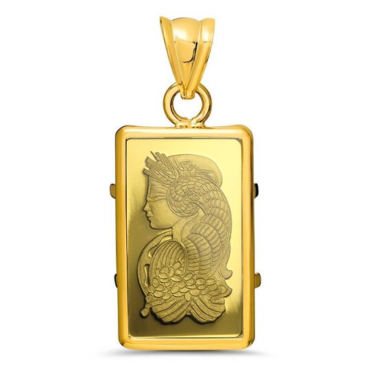2.5 gram Gold Pendant - PAMP Suisse Fortuna Pendant 2.5 gram Gold Pendant - PAMP Suisse Fortuna Pendant