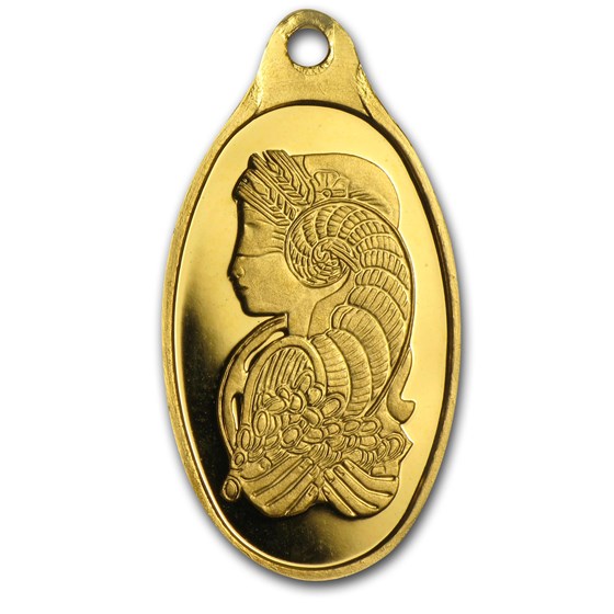 2.5 gram Gold Pendant - PAMP Suisse (Fortuna) 2.5 gram Gold Pendant - PAMP Suisse (Fortuna)