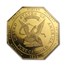 2.5 oz Gold Octagon - $50 Gold Humbert Commemorative Gem PF NGC