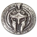 2.5 oz Hand Poured Silver - King Leonidas of Sparta