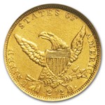 $2.50 Gold Classic Head Half Eagle AU-50 NGC/PCGS