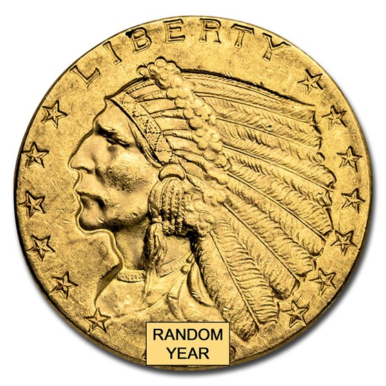 $2.50 Indian Gold Quarter Eagle BU (Random Year) $2.50 Indian Gold Quarter Eagle BU (Random Year)