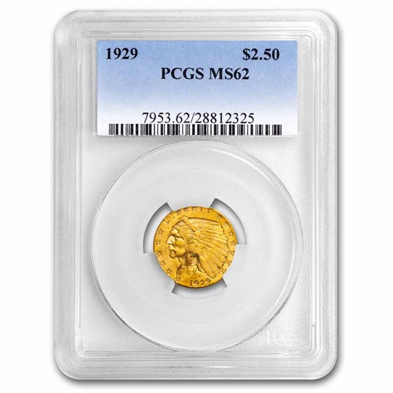 $2.50 Indian Gold Quarter Eagle MS-62 PCGS $2.50 Indian Gold Quarter Eagle MS-62 PCGS