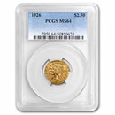 $2.50 Indian Gold Quarter Eagle MS-64 PCGS