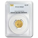 $2.50 Indian Gold Quarter Eagle MS-65 NGC/PCGS