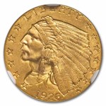 $2.50 Indian Gold Quarter Eagle MS-65 NGC