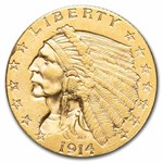 $2.50 Indian Gold Quarter Eagle VF (Random Year)