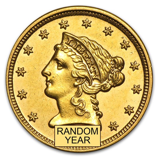 $2.50 Liberty Gold Quarter Eagle AU (Random Year)