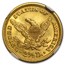 $2.50 Liberty Gold Quarter Eagle MS-62 NGC/PCGS