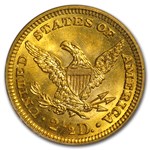 $2.50 Liberty Gold Quarter Eagle MS-64 NGC/PCGS