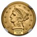 $2.50 Liberty Gold Quarter Eagle MS-65 NGC/PCGS