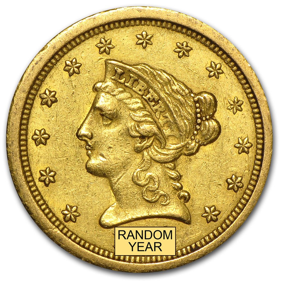 $2.50 Liberty Gold Quarter Eagle XF (Random Year)