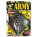 2.6 oz Hand Poured Silver - Paratrooper w/ parachute (COA)
