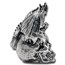 2.9 oz Silver Hand Poured Statue - Dragon on Skull V2