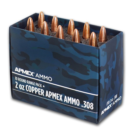 2 oz AVDP Copper Bullet - .308 Caliber 10-Count Range Pack 2 oz AVDP Copper Bullet - .308 Caliber 10-Count Range Pack