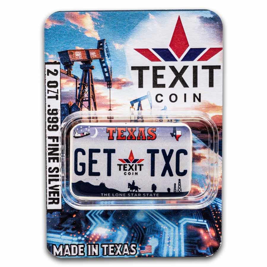 2 oz Cast-Poured Silver Bar - Get TXC