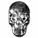 2 oz Cast-Poured Silver - Glossy Love Skull (Bunker Bullion)