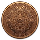 2 oz Copper Round - Aztec Calendar