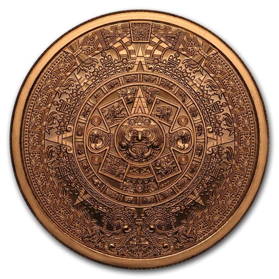 2 oz Copper Round - Aztec Calendar 2 oz Copper Round - Aztec Calendar