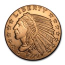 2 oz Copper Round - Incuse Indian