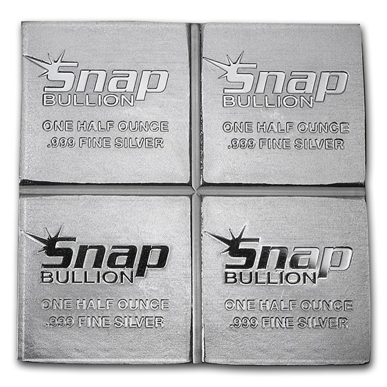 2 oz Divisible Fractional Silver Bar Snap Bullion