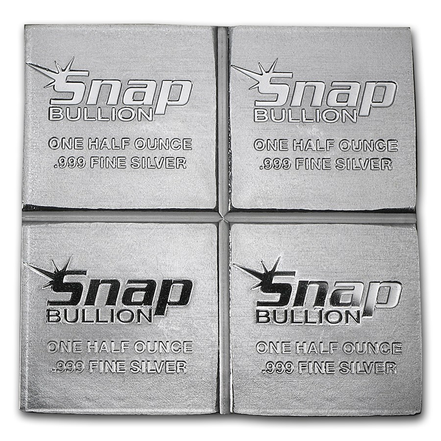 2 oz Divisible Fractional Silver Bar Snap Bullion