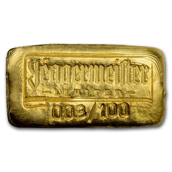 2 oz Gold Bar - Jägermeister Limited (Poured)