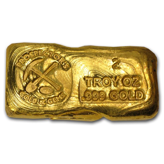 2 oz Hand Poured Gold Bar - PG & G 2 oz Hand Poured Gold Bar - PG & G