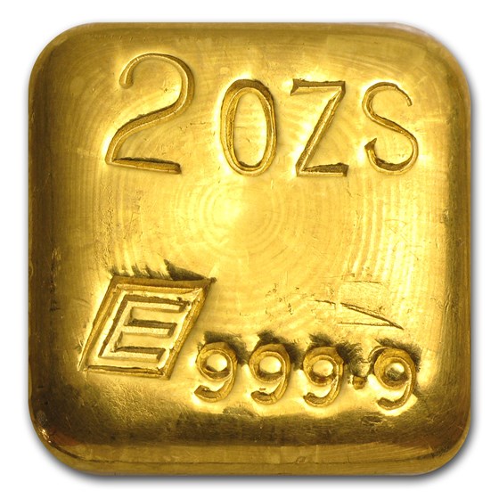 2 oz Hand-Poured Gold Square - Engelhard-London 2 oz Hand-Poured Gold Square - Engelhard-London