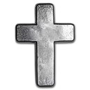 2 oz Hand Poured Silver - 9Fine Mint (Cross)