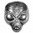 2 oz Hand Poured Silver - Alien Head (Off-Quality)