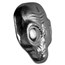 2 oz Hand Poured Silver - Alien Head (w/Custom Pouch)