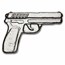 2 oz Hand Poured Silver Bar - 3D Pistol Handgun