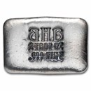 2 oz Hand Poured Silver Bar - Black Hand Bullion