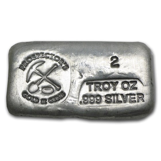 2 oz Hand Poured Silver Bar - PG & G 2 oz Hand Poured Silver Bar - PG & G