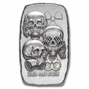2 oz Hand Poured Silver - No Evil