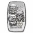 2 oz Hand Poured Silver - No Evil