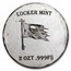 2 oz Hand Poured Silver Round - Gold Fever