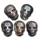 2 oz Hand Poured Silver Skull - Day of the Dead: All Seeing Eye