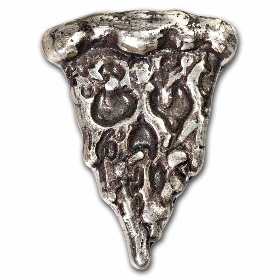 2 oz Hand Poured Silver - Spooky Pizza