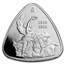 2 oz Mexico Silver Triangular Bicentennial