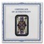 2 oz Silver Cast Bar Poker Cards: King of Clubs (w/ Box & COA)